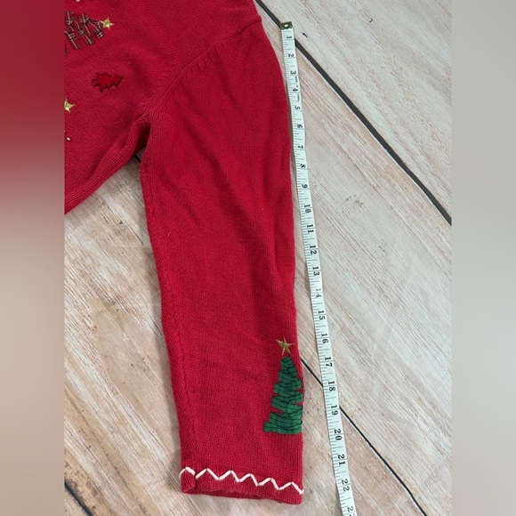 Planet & Company Ugly Christmas Cardigan Sweater Women’s Size XL Plaid VTG - Picture 7 of 9
